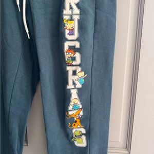 Nickelodeon Blue Track Pants with Rugrats Design